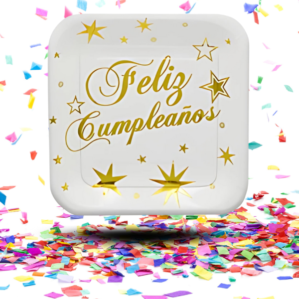 Kit Decoración de Mesa Feliz Cumpleaños Dorado | Brillo y Alegría en Cada Detalle