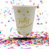 Kit Decoración de Mesa Feliz Cumpleaños Dorado | Brillo y Alegría en Cada Detalle