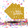Servilletas Biodegradables "Feliz Cumpleaños" con Estrellitas | El Toque Dulce y Brillante para tu Mesa