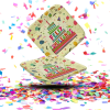 Platos de Cartón Cuadrados "Feliz Cumpleaños" | El toque brillante que tu mesa merece