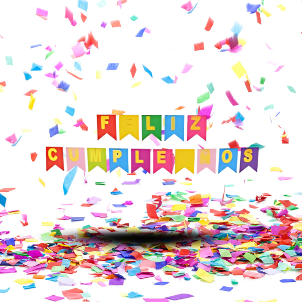 Festón Cenefa Guirnalda "Feliz Cumpleaños" | 2m de color, brillo y alegría para tu celebración