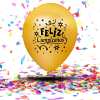 Globos Biodegradables Satinados "Feliz Cumpleaños" | Elegancia Sostenible y Diversión en Cada Brillo