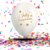Globos Biodegradables “Feliz Cumpleaños” Dorado y Plata | Celebra con Brillo y Conciencia