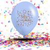 Globos Látex Biodegradables Pastel "Feliz Cumpleaños" | Sueños en Tonos Suaves y Brillo Eco-Consciente