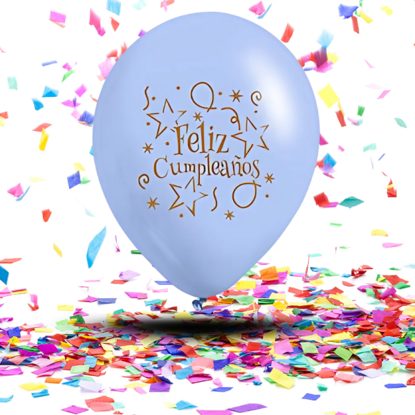 Globos Látex Biodegradables Pastel "Feliz Cumpleaños" | Sueños en Tonos Suaves y Brillo Eco-Consciente