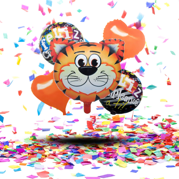 Bouquets de Globos Animales x5 |  La Selva y los Dinosaurios Llegan a tu Cumpleaños