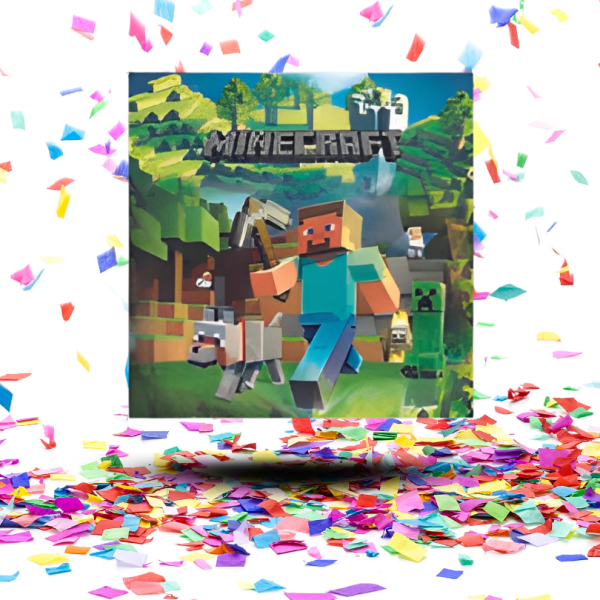 Kit Decoración Minecraft Fiesta Cumpleaños Todo en Uno | Construye una Fiesta Épica