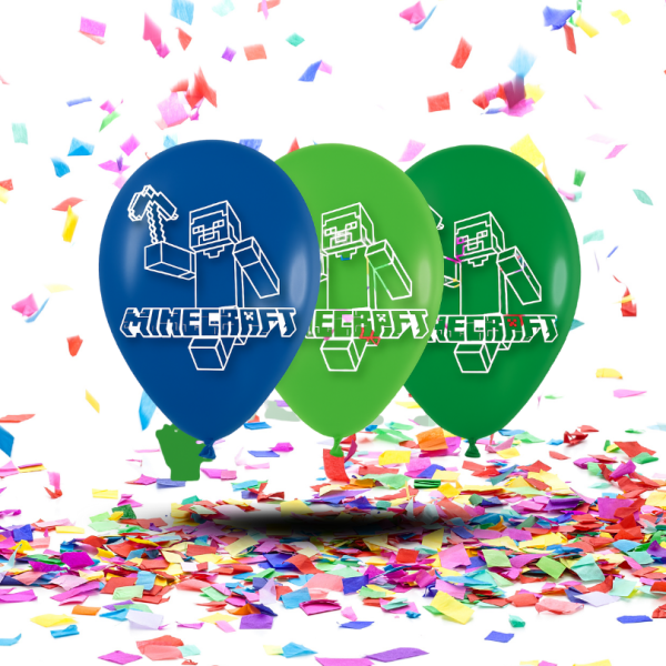 Kit Decoración Minecraft Fiesta Cumpleaños Todo en Uno | Construye una Fiesta Épica